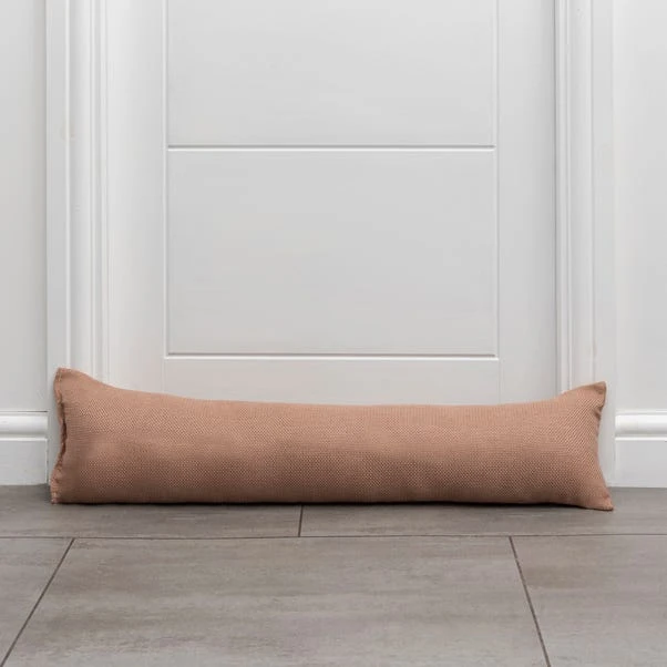 Dunelm Barkweave Draught Caramel Excluder