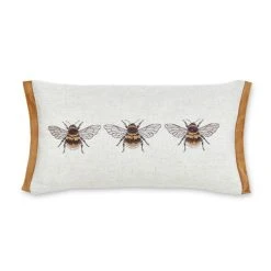 Dunelm Bees Natural Cushion Cover