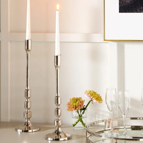 Pacific Lifestyle Shiny Nickle Candlestick